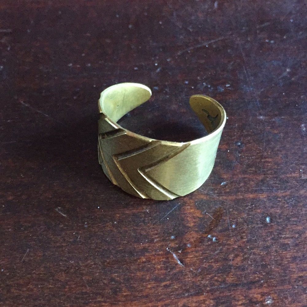 Brass Statement Ring